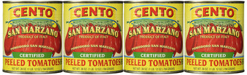 San Marzano Certified Cento Italian Peeled Tomatoes, Case Of 4 /28 Oz