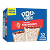 Pop-Tarts Toaster Pastries, Breakfast Foods, Kids Snacks, Family Pack, Frosted Strawberry, 54.1Oz Box (32 Count)