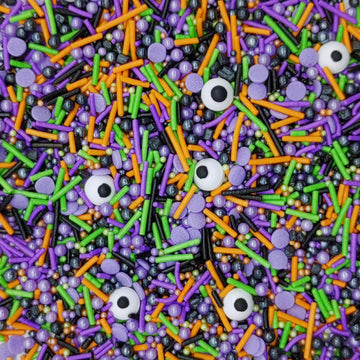 Halloween Sprinkles Monster Theme Eyes Cake Decorations Topper Edible Themed Sprinkles For Cookie Decorating, Chocolate Desserts