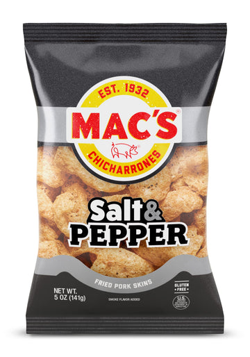 Mac'S Salt & Pepper Pork Skins, 5 Oz (Pack Of 4)