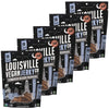 Louisville Vegan Jerky Smoked Black Pepper 5-Pack, 21g Non-GMO Soy Protein, Gluten-Free, 2.5 oz Each