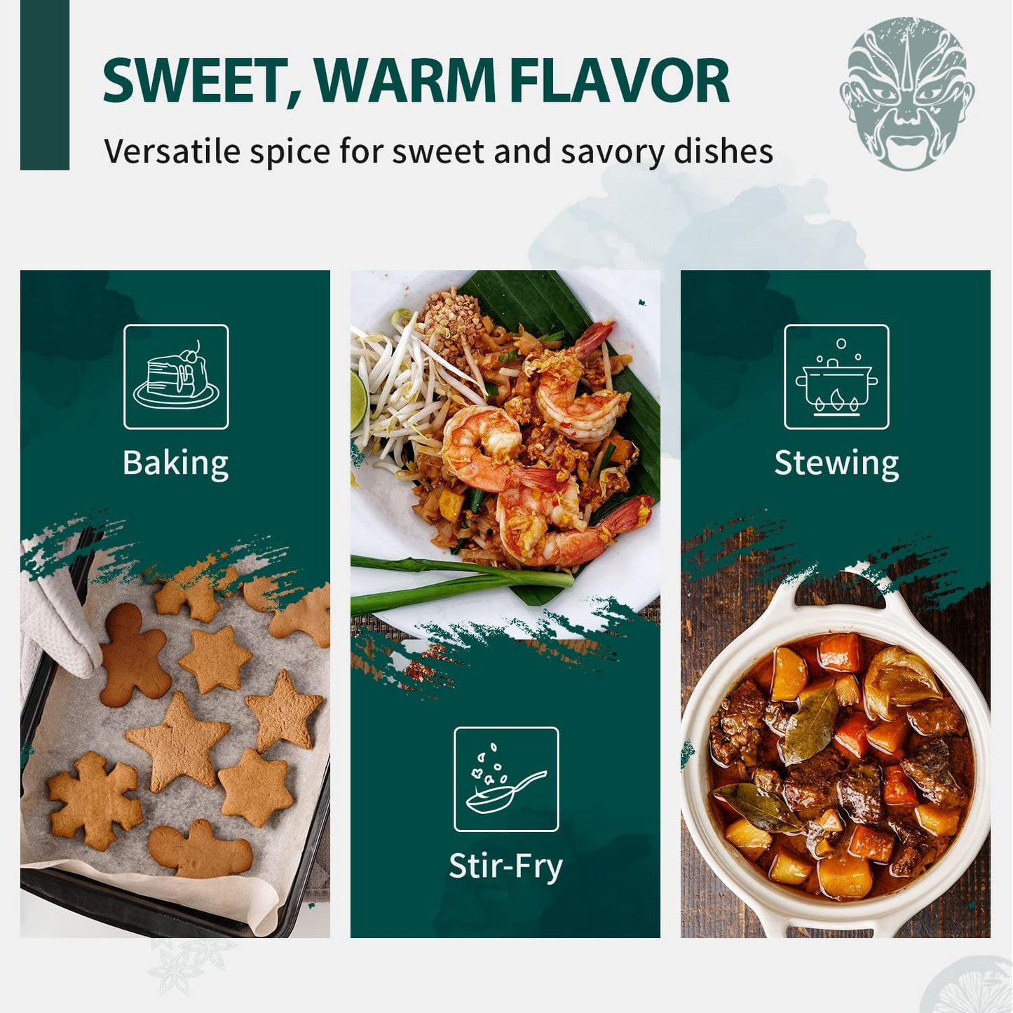 Soeos Organic Cinnamon Sticks, Cinnamon, Ground Cinnamon, Cinnamon Sticks, 100% Raw, Non-Gmo, Kosher Certified, Cinnamon Seasoning Spice For Coffee, Baking, Cooking And Beverages 8 Oz (226G)