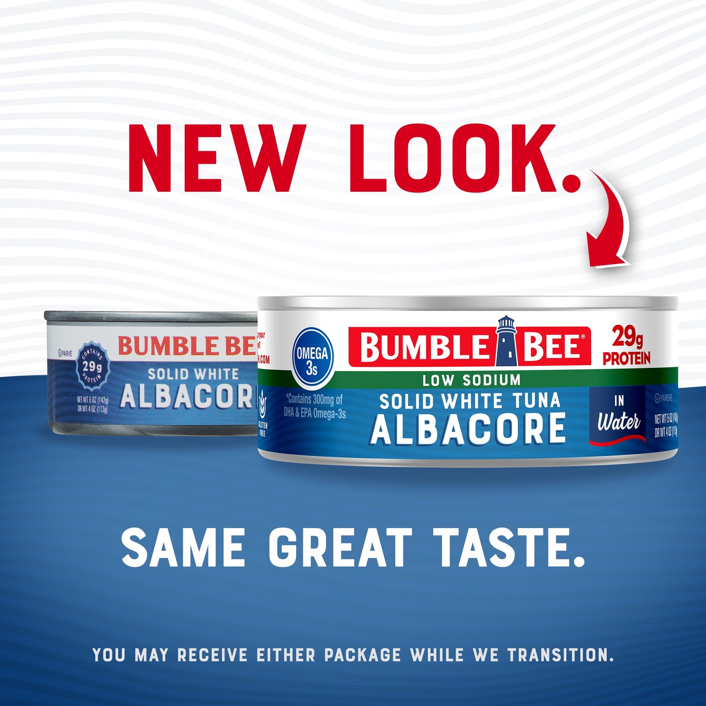 Bumble Bee Low Sodium Solid White Albacore Tuna In Water, 5 Oz Can - Wild Caught Tuna - 29G Protein Per Serving, High In Omega-3S - Non-Gmo Project Verified, Gluten Free, Kosher