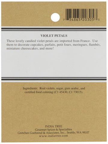 India Tree Candied Violet Petals, 0.5 Ounce