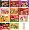 Samyang Spicy Hot Chicken Ramen 11 Flavor Variety Pack - Free Chopsticks - Korean Buldak Ramen Noodles (11 Pack)