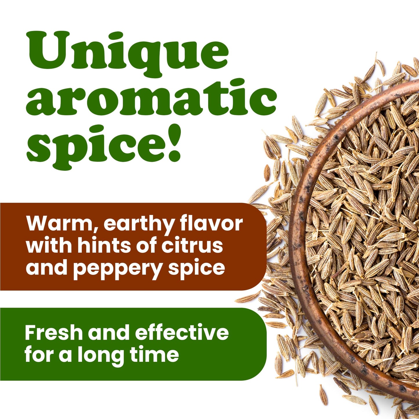Food To Live Organic Cumin Seeds, 8 Ounces - 100% Natural, Non-Gmo, Aromatic Seasoning, Perfect For Spices, Baking And Pickling,
