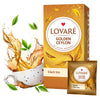 LOVARE Golden Ceylon Tea Bags 48 g - Made in Ukraine - Black Tea from Sri Lanka - Tea Bags Individually Wrapped - Gift Box Sets
