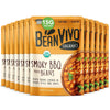 BeanVIVO (Pack of 12) Organics Plant based Protein BBQ Pinto Beans - Good Source of Fiber - Nutritious & Microwave Meals - Glute