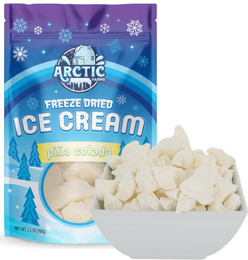 Arctic Farms Freeze Dried Ice Cream Bits Bagged And Boxed - Does Not Melt (Pina Colada) (2.5Oz)