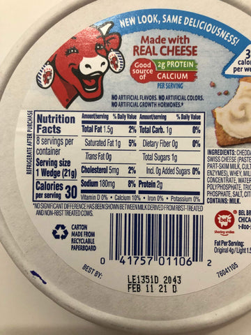 The Laughing Cow Spreadable Cheese Wedge Variety pack