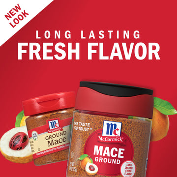 McCormick Ground Mace, 0.9 oz - Aromatic Spice for Cooking, 0.9 Ounce (Pack of 1)