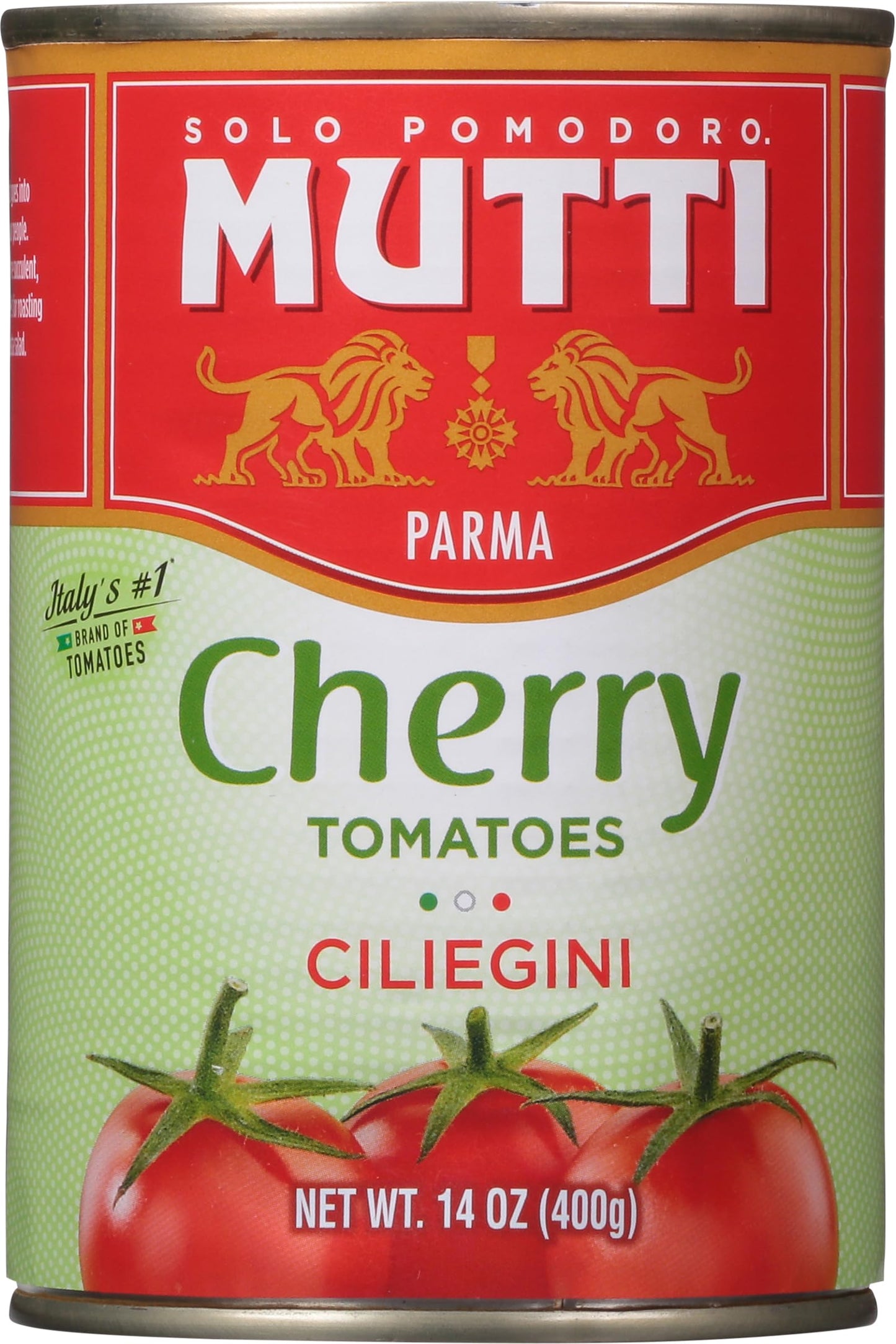 Mutti Cherry Tomatoes (Ciliegini), 14 oz. | 1 Pack | Italys #1 Brand of Tomatoes | Fresh Taste for Cooking | Canned Tomatoes | V