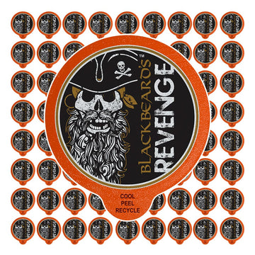 Fresh Roasted Coffee, Blackbeard'S Revenge, Medium Roast, Kosher, K-Cup Compatible, 72 Pods