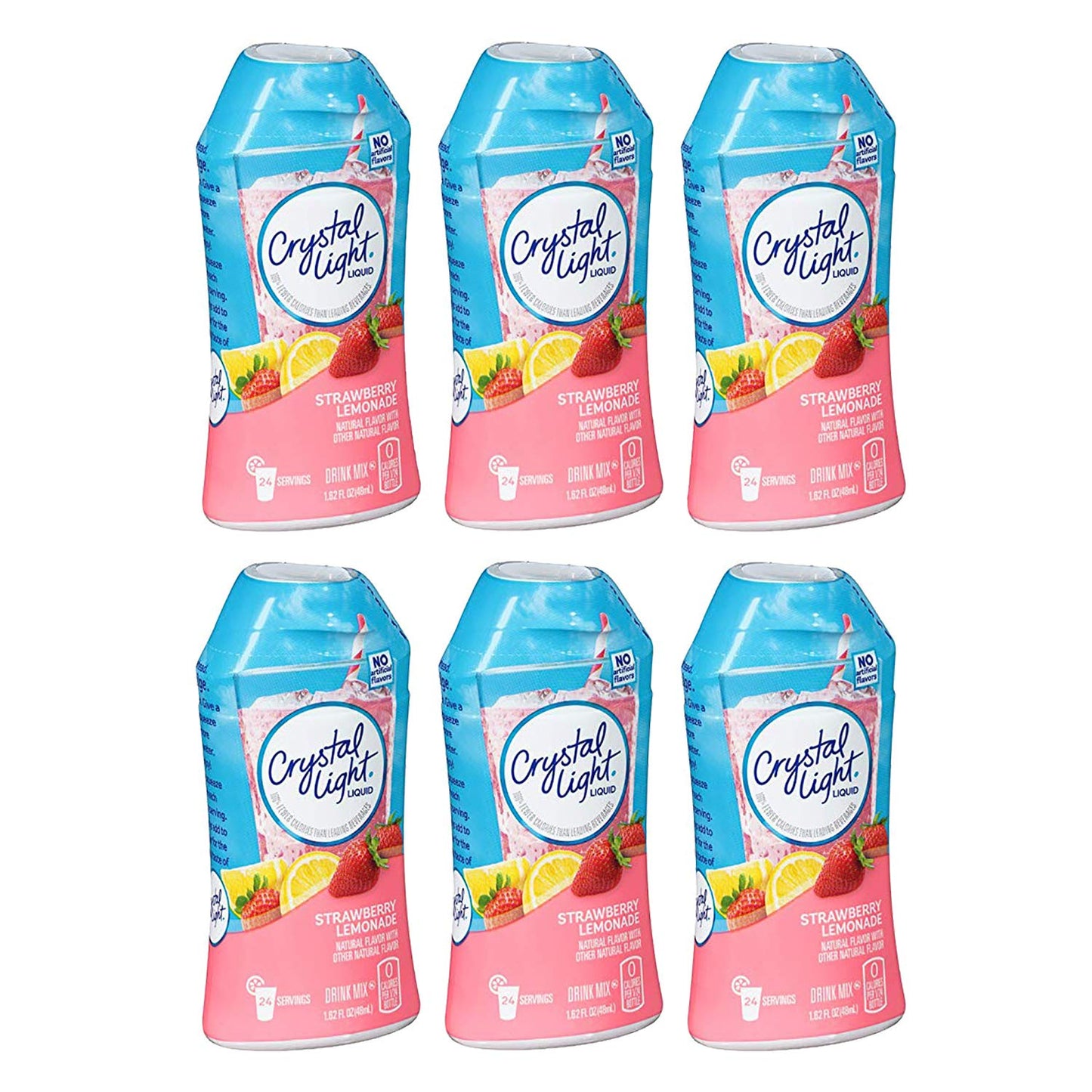 Crystal Light Liquid Drink Mix, Strawberry Lemonade, 1.62 Fl. Oz. (Pack Of 6)