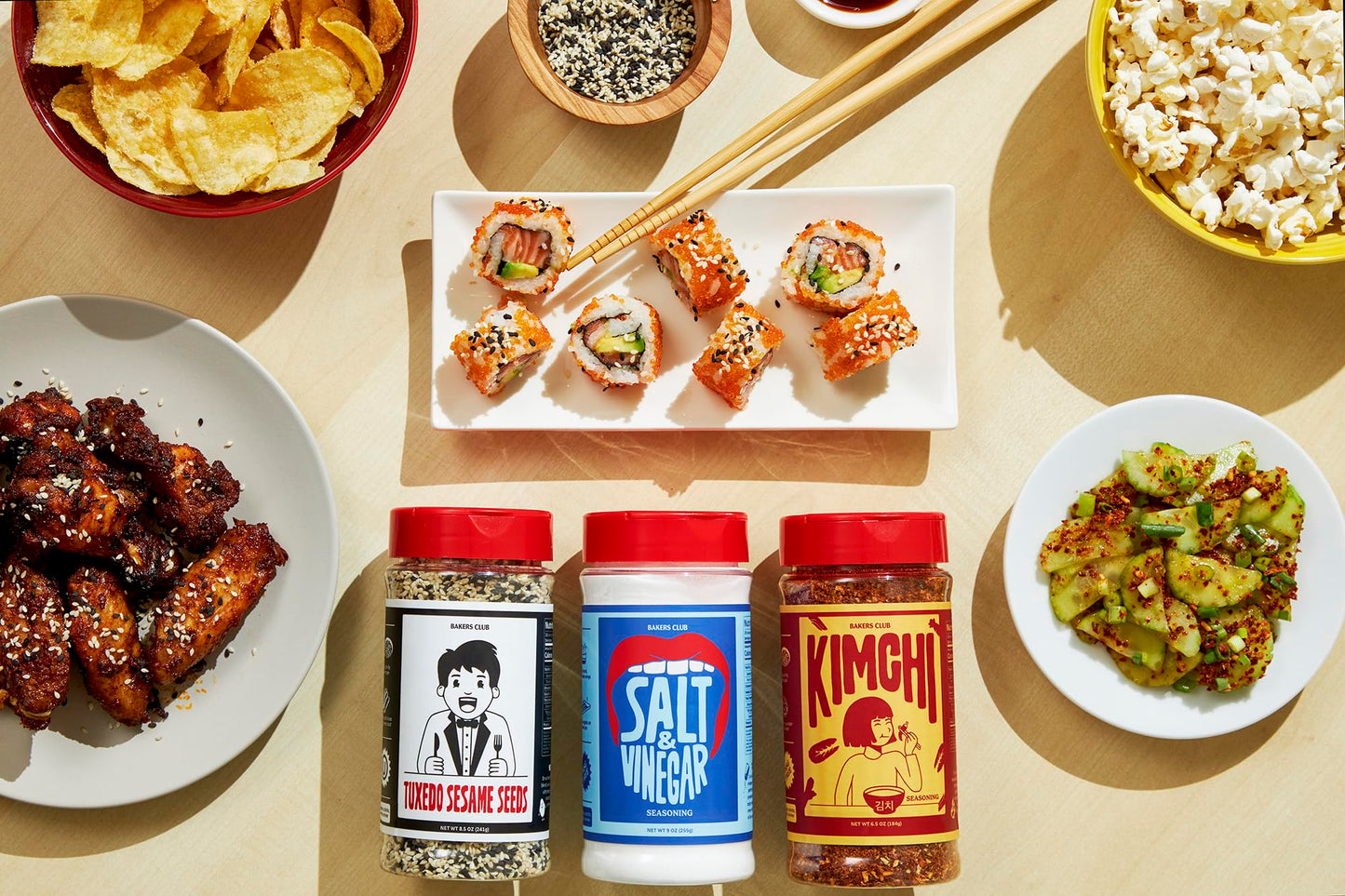 Bakers Club Bulk 17Oz Mixed Black And White Sesame Seeds - Tuxedo Blend For Sushi, Tuna, Stir Fry, Bread, Poke Bowls - Kosher, G