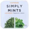 Simply Gum Caffeine Awaken Mints - Peppermint and Matcha Flavor - 1.1 oz