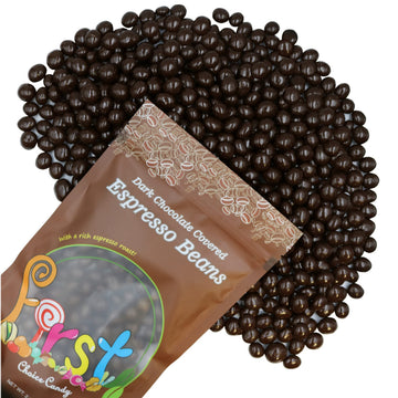Chocolate Covered Roasted Espresso Coffee Beans (2 Pound, Dark Chocolate)