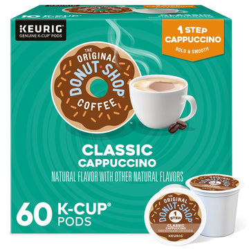 The Original Donut Shop One-Step Classic Cappuccino, Keurig Single-Serve K-Cup Pods, 60 Count (6 Packs Of 10)