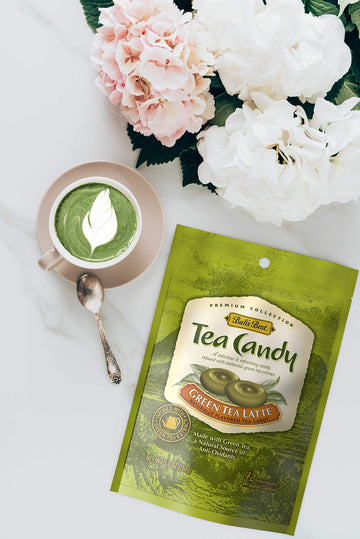 Bali'S Best Green Tea Latte Candy, 5.3-Ounce Bags (Pack Of 12)