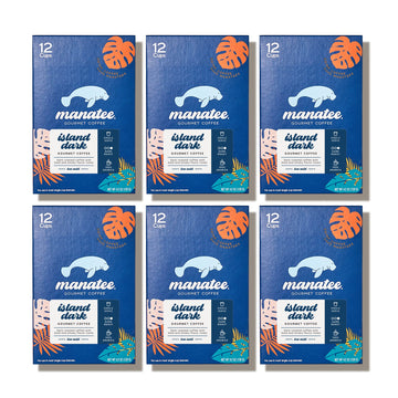 Manatee Gourmet Coffee Single Serve Pods for Keurig 2.0, Island Dark Roast, 72 Count, Pack of 6, Model COMINHKG094560