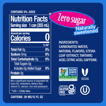 Zevia Zero Sugar Soda, Cherry Cola, 16 Oz Cans (12-Pack) - Naturally Sweetened, Zero Calorie Sugar Free Soda - Non-Gmo Project V
