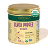 VAHDAM Organic Black Pepper Powder, Gluten Free, 2.47oz, Ground Peppercorns from India