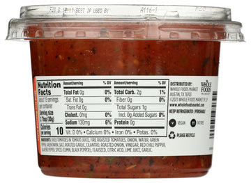 Whole Foods Market Mild Cantina Style Roasted Salsa, 16 oz