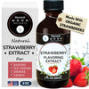 Natural Strawberry Extract - 2 oz - Water-Soluble - By Harvest Moon Delights - Strawberry Extract for Baking, Drinks, Ice Cream