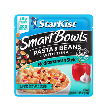 StarKist Smart Bowls Tuna, Pasta and Beans, Mediterranean Style, 4.5 oz Pouch