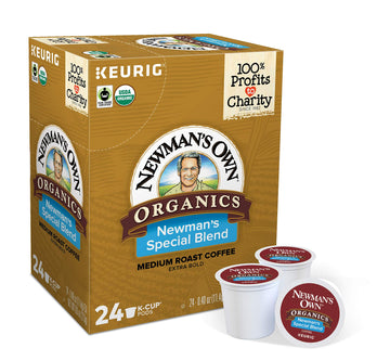 Newman'S Own Organics Keurig Single-Serve K-Cup Pods Special Blend Medium Roast Coffee, Fair Trade Certified, 24 Count