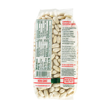 Camellia Brand Dried Cannellini Beans, 1 Pound (Pack of 12)