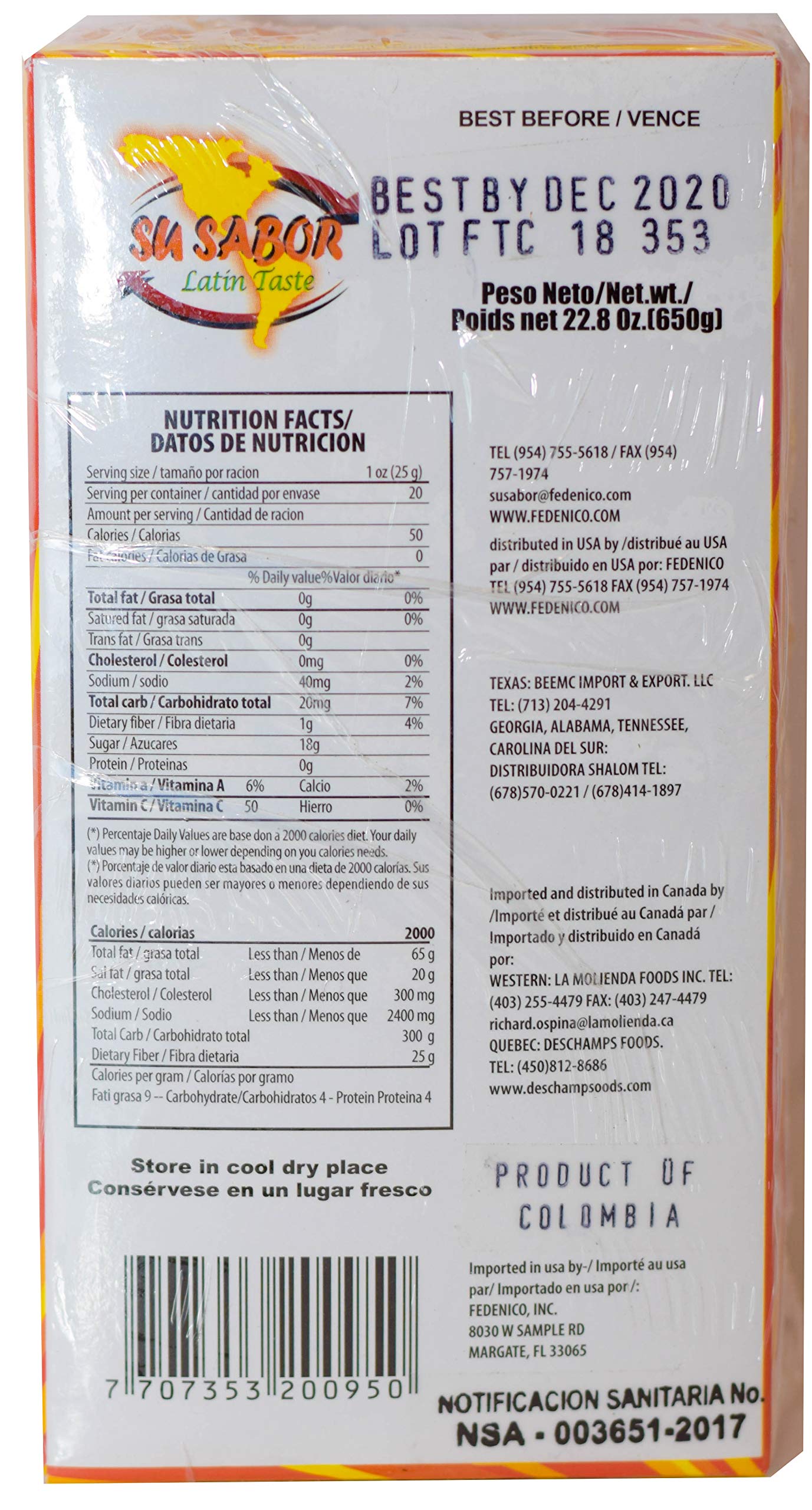 Su Sabor Guava Paste / Bocadillo De Guayaba 18 Units (Veleo Rojo)