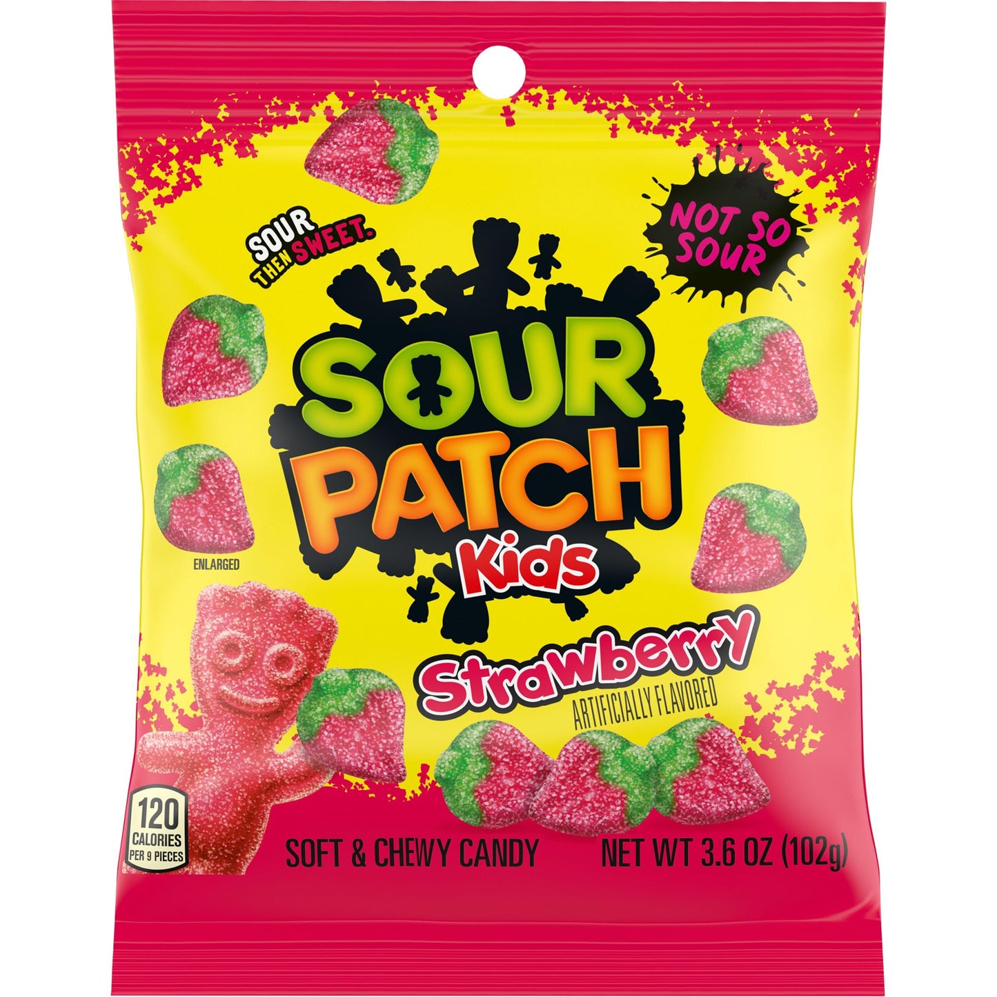 The Hampton Candy Company Sour Kids Strawberry Gummies, 3.6 Ounce Bags (Pack of 3)