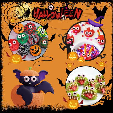 Lebery 3Oz Candy Eyeballs Red Bloody Candy Eyes, Halloween Sprinkles Edible Eyes Candy Eyes For Decorating Eyes Cake Cupcake Spr