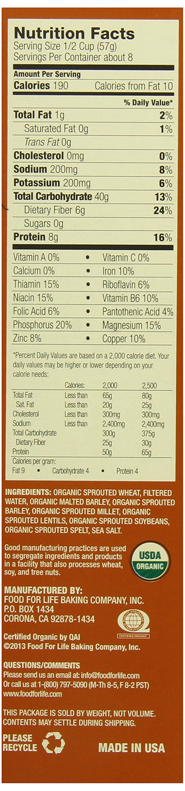 Food For Life Baking Co. Cereal - Organic - Ezekiel 4-9 - Sprouted Whole Grain - Original - 16 Oz - Case Of 6