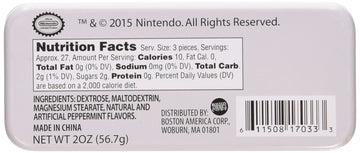 Nintendo Power Mints Display, Peppermint, 2 Oz