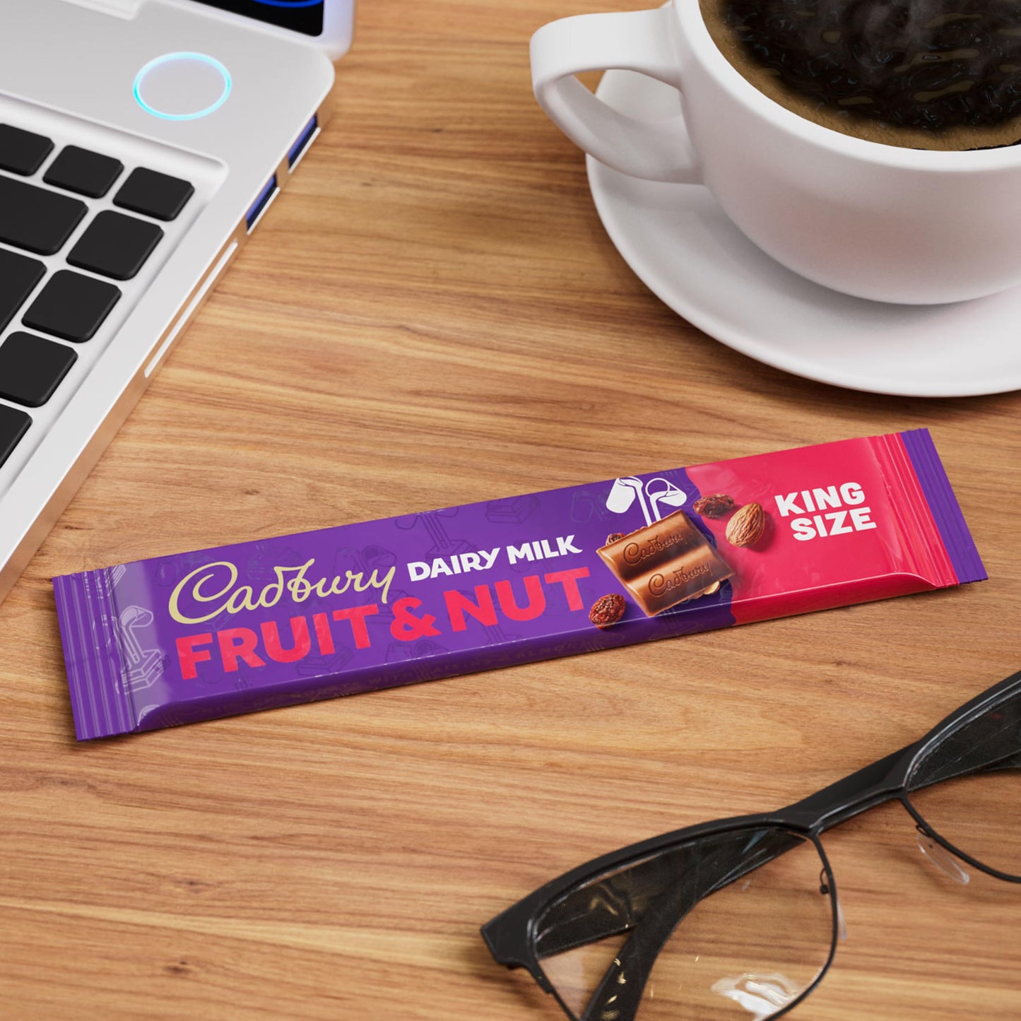 Cadbury Dairy Milk Fruit & Nut Chocolate Bars, King Size, 2.3 oz (18 Count)