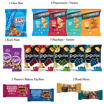 Foxy Fane 90-Count Holiday Gift Box - 90 Healthy Snacks & Treats - Perfect Variety Pack For Easter - Great For Family, Friends &