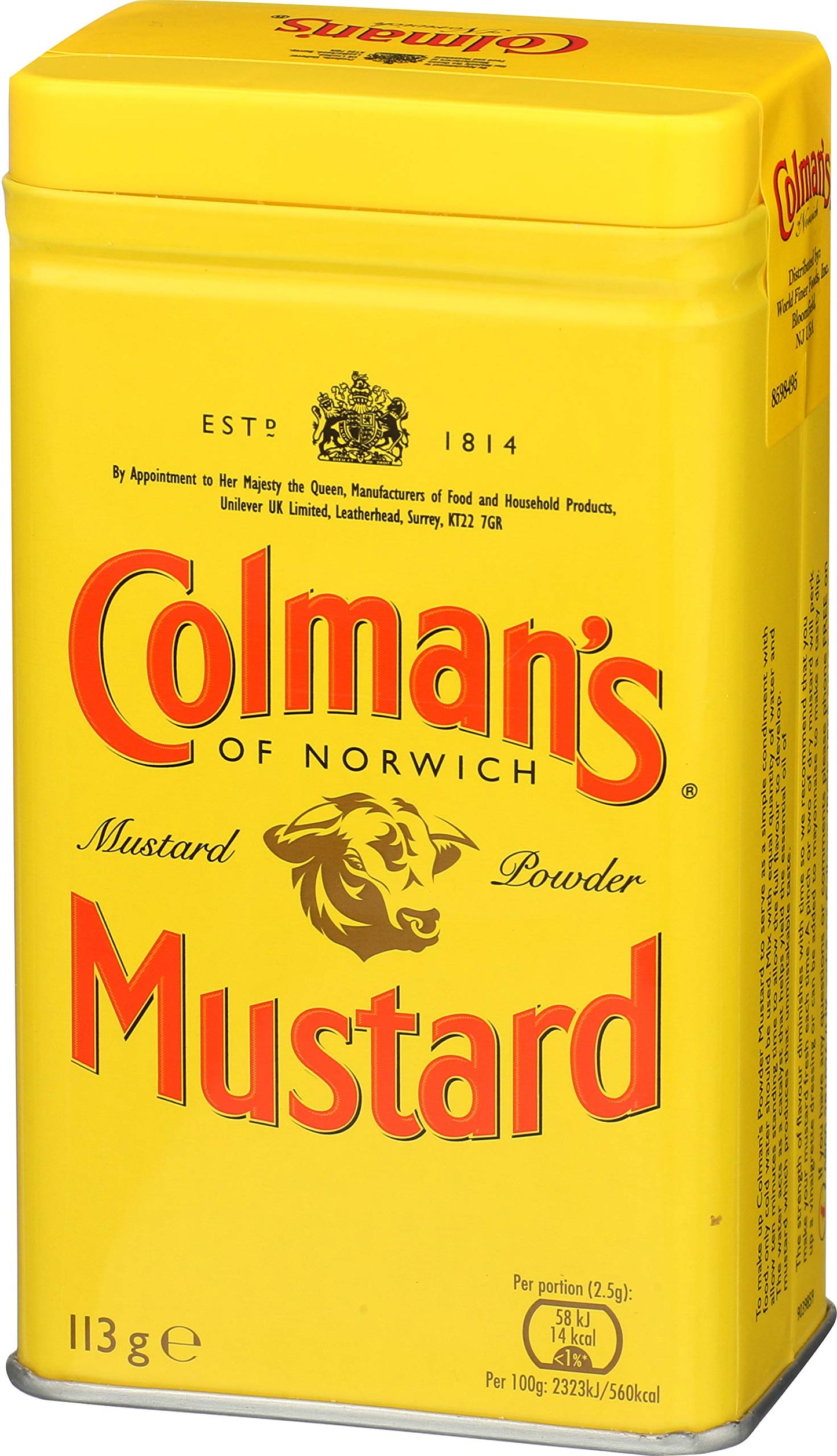 Colman'S Dry Mustard Powder, 2 Oz, Pack Of 4