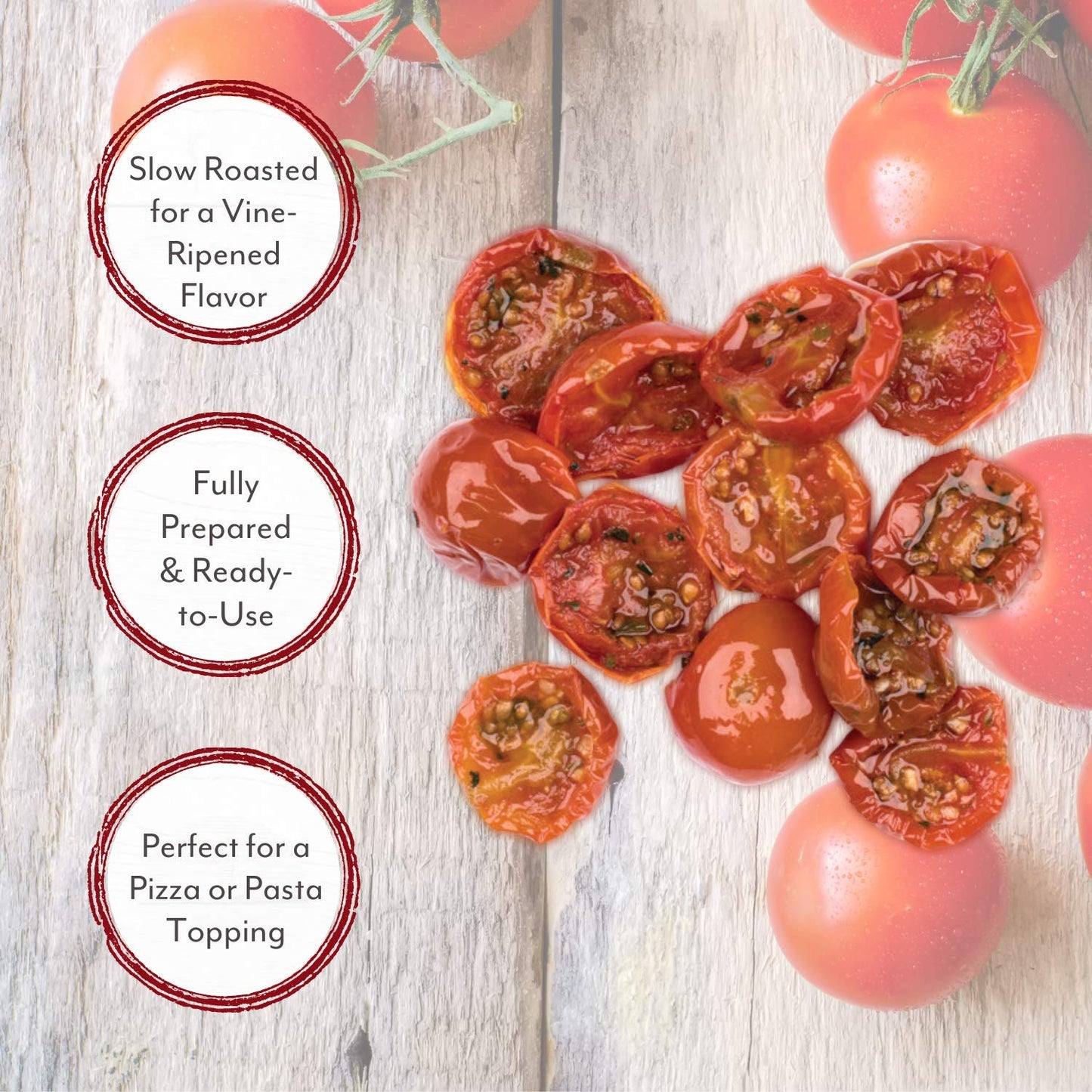 Roland Foods Oven Roasted Tomatoes, Marinated With Garlic And Oregano, Specialty Imported Food, - Bag Cherry 32 Ounce