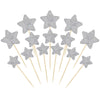 Gyufise 42Pcs Little Star Cupcake Toppers Glitter Twinkle Star Cupcake Picks Wedding Engagement Baby Shower Birthday Party Cake