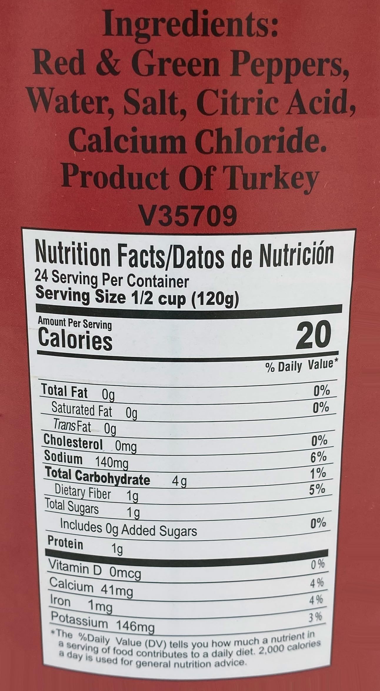 Supremo Italiano Red & Green Pepper Strips #10 Can