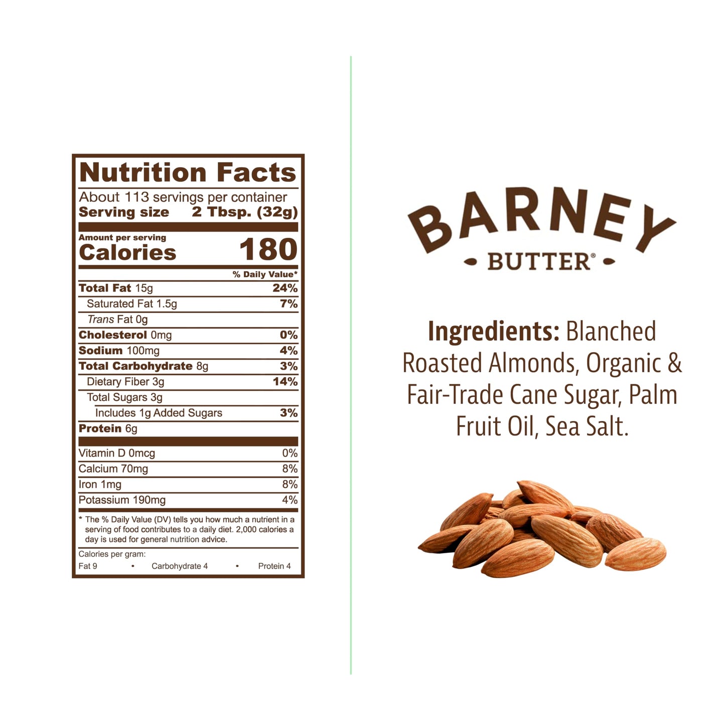 Barney Butter Almond Butter, Smooth, 1 Gallon, Skin-Free Almonds, No Stir, Non-Gmo, Gluten Free, Keto, Paleo, Vegan