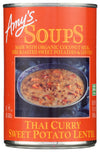 Amys Soup, Thai Curry Sweet Potato Lentil Soup, Vegan, 14.1 oz