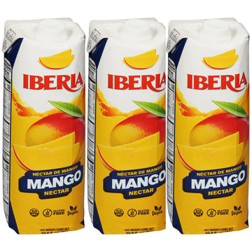 Iberia Mango Nectar, 33.8 Fl. Oz, (Pack Of 3)