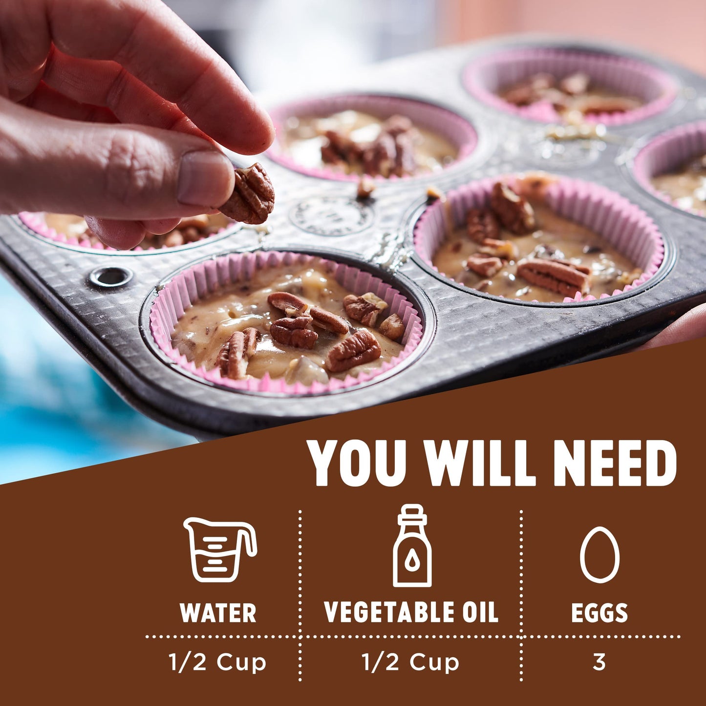 Krusteaz Muffin Mix, Chocolate Chunk Muffin Mix, 18.25 oz (Pack of 2)