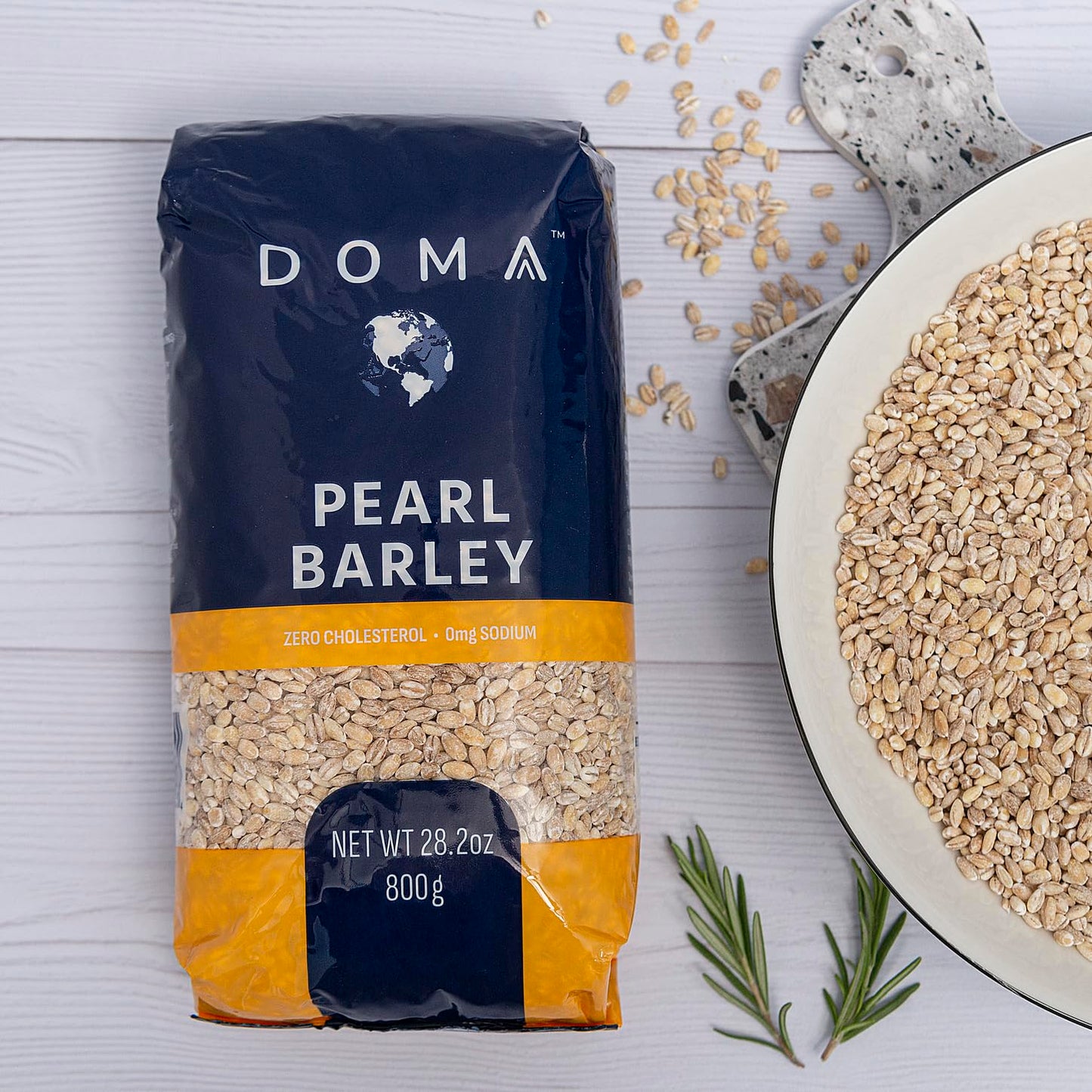 Doma Pearl Barley 3.52Lb (2X1.76 Lb) - Great For Soups, Stews, Salads, Risotto, Pilaf, Nutrient-Rich, Premium Grains, Non-Gmo