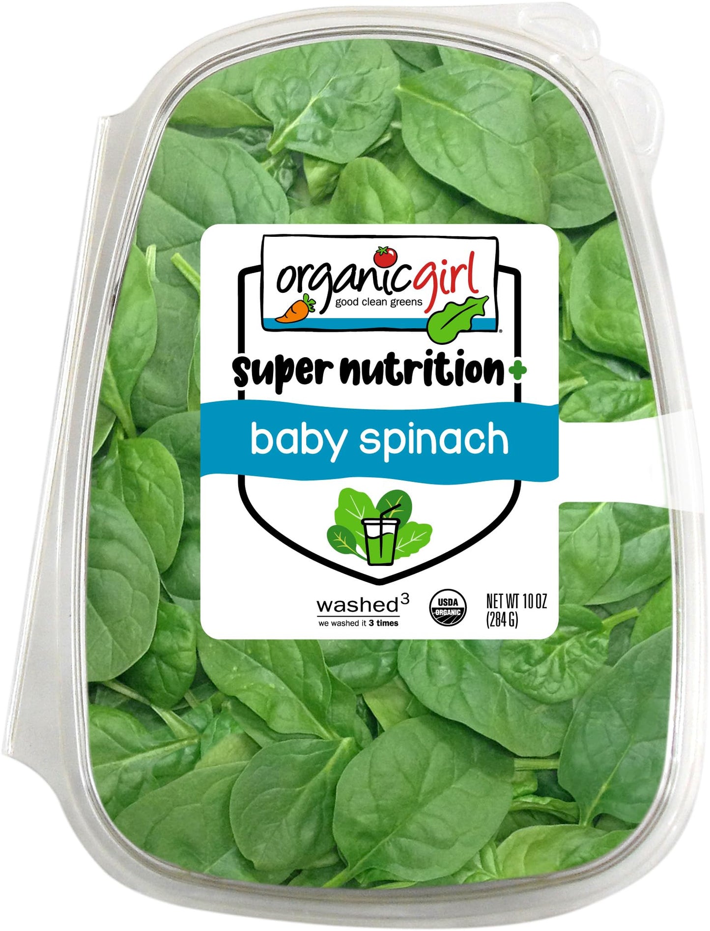 Organicgirl Baby Spinach Greens, 10 Oz