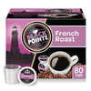 Black Pointe Bay Coffee French Roast, Dark Roast, 80 Count, Single Serve Coffee Pods For Keurig K-Cup Malt-Inspired