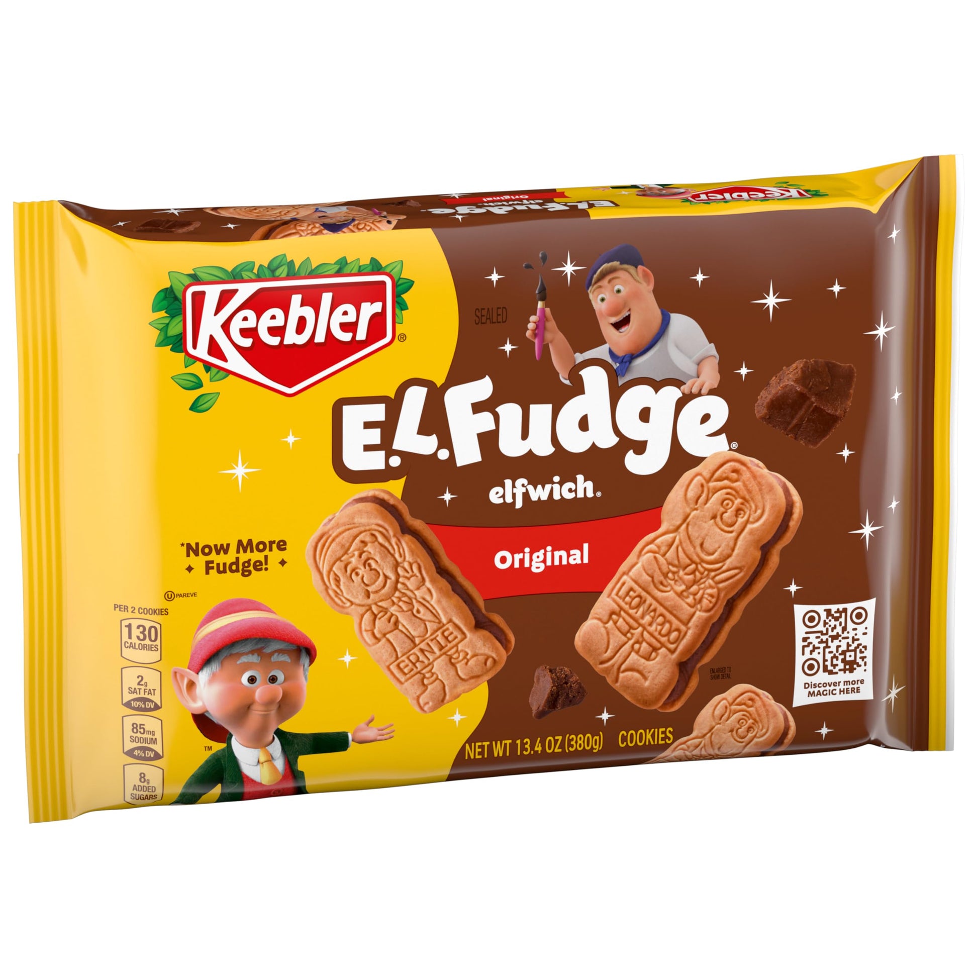 Keebler E.L. Fudge Elfwich Cookies, Sandwich Cookies Stuffed with Crme Filling, 13.4 oz